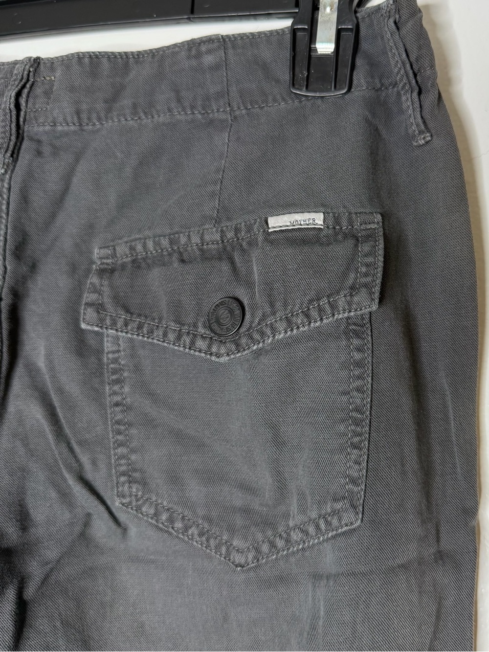 Mother The Misfit Crop Girl Boy etc charcoal Pants Size 26 - Picture 11 of 16